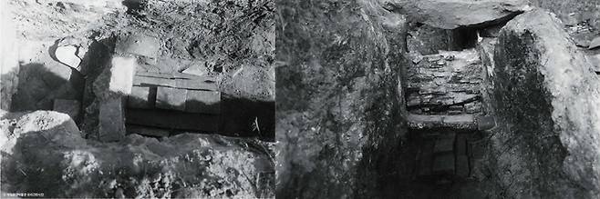 뒤늦게 29호분 현장에 달려간 총독부 촉탁 아리미쓰 교이치는 묘지기 두 사람의 증언을 듣고 충격에 빠진다. “8월 여름 (무덤의 천장을 들어내고 석실을 파냈고) 지역의 유지 2~3인(가루베 등을 지칭)이 일부 유물들을 가져갔다”는 것이다. 아리미쓰는 “현장에 도착했을 때 이미 가루베 등의 사굴(私掘)로 천장석은 죄다 반출된 상태이고 남쪽은 무덤방의 바닥까지 노출됐다”고 사실상 가루베의 도굴 행위를 지적했다. /국립중앙박물관 소장