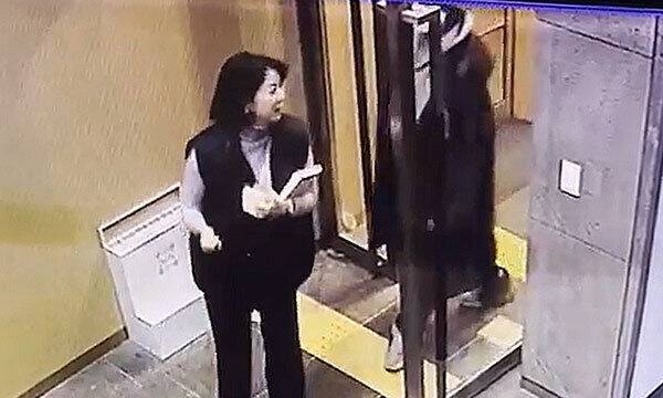 배현진 의원 피습관련 CCTV 화면. 배현진 의원실 제공