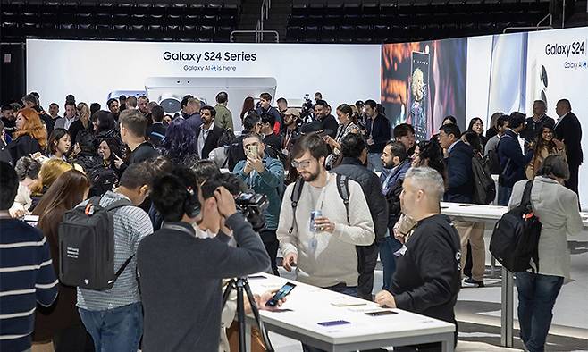 최근 미국에서 개최한 삼성 신제품 갤럭시S24 발표 행사 [사진, 삼성전자]