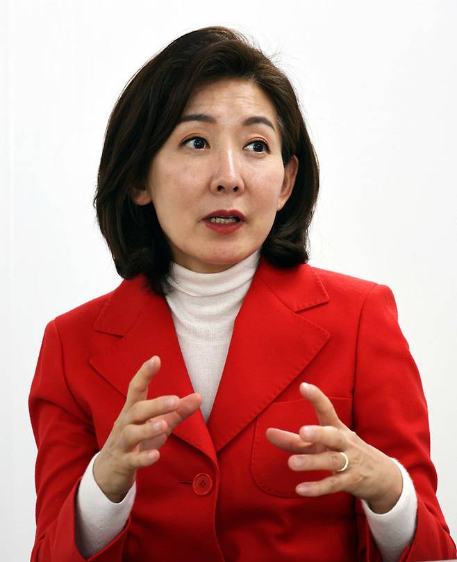 서울 동작을 예비후보인 국민의힘 나경원 전 원내대표가 지난 1월 31일 서울 동작구 사무실에서 세계일보와 인터뷰하고 있다. 서상배 선임기자