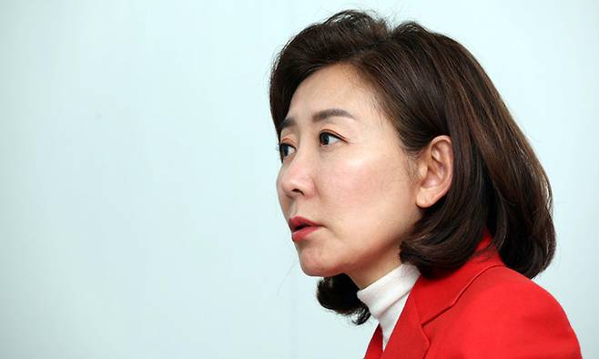 서울 동작을 예비후보인 국민의힘 나경원 전 원내대표가 지난 1월 31일 서울 동작구 사무실에서 세계일보와 인터뷰하고 있다. 서상배 선임기자