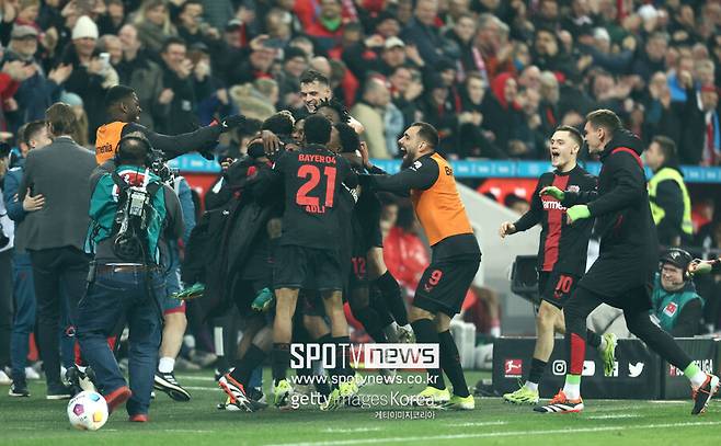 ▲ 뮌헨을 완벽히 제압한 레버쿠젠