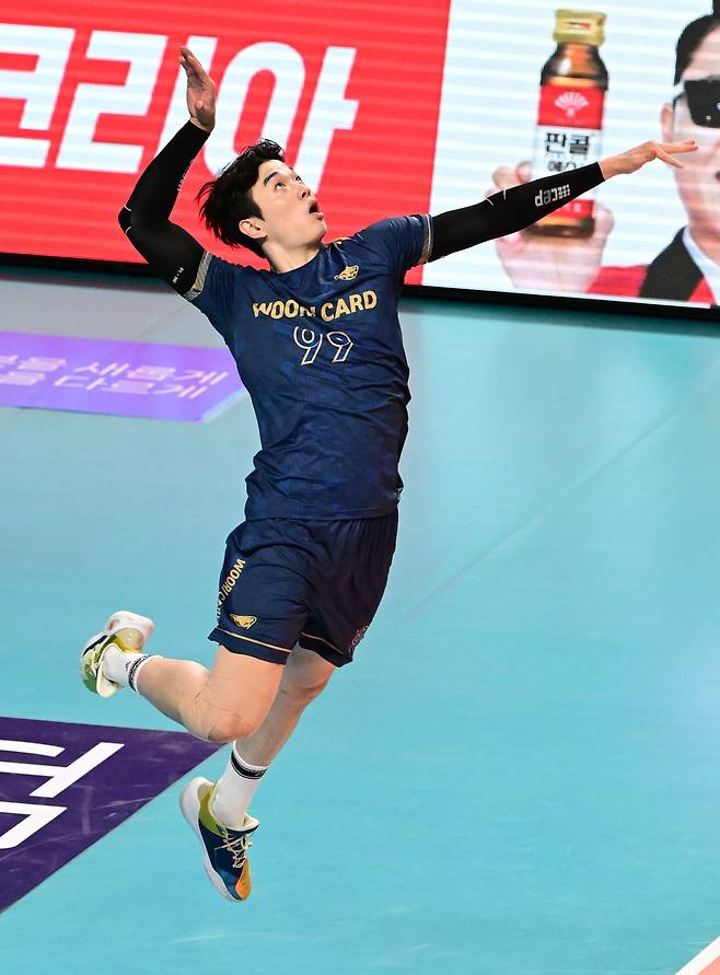 우리카드 김지한. /한국배구연맹
