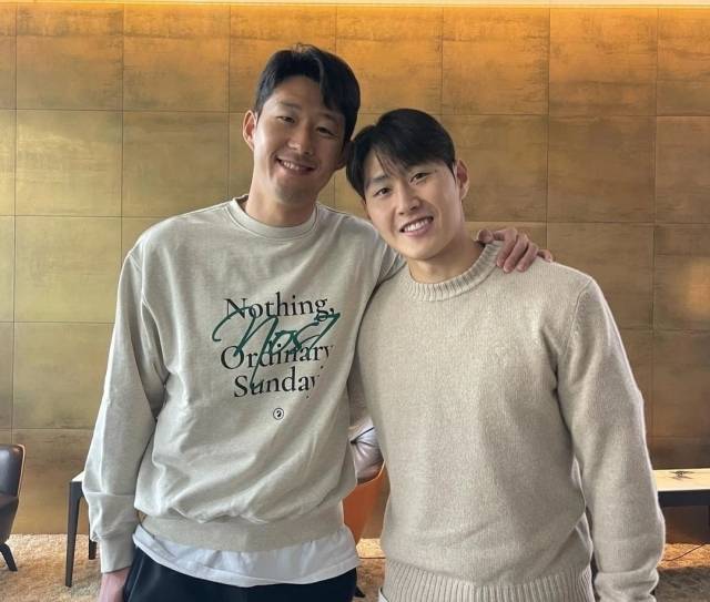 손흥민(왼쪽)과 이강인. /손흥민 인스타그램 캡처