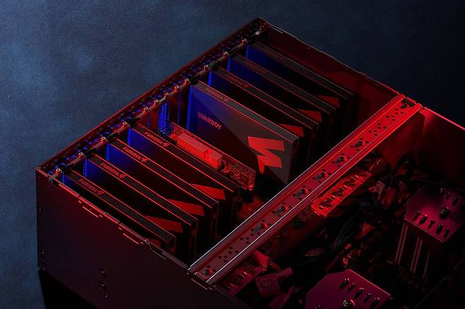 퓨리오사AI의 1세대 칩, 워보이(WARBOY) 서버 이미지. 출처=퓨리오사AI