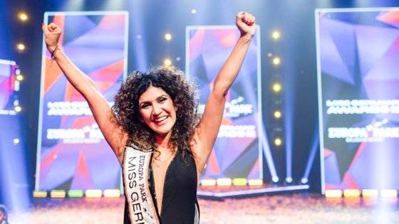 2024 미스 독일에 뽑힌 아파메흐 쇠나우어. 사진 프랑크푸르트 알게마이너 홈페이지 캡처