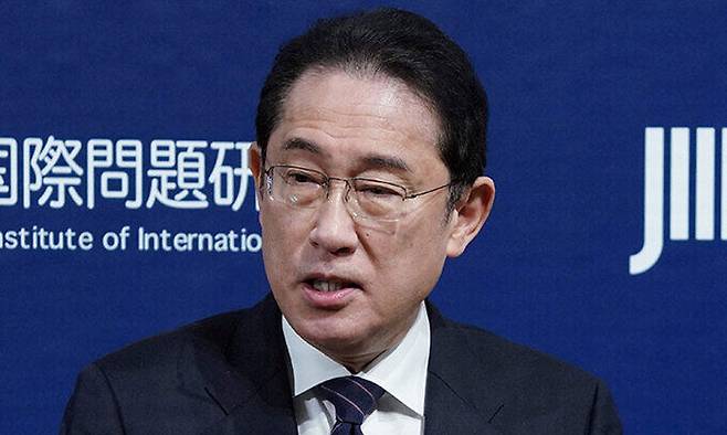 기시다 후미오 일본 총리. 도쿄=AFP연합뉴스