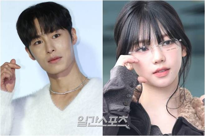 이재욱(왼쪽)과 카리나. (IS포토)