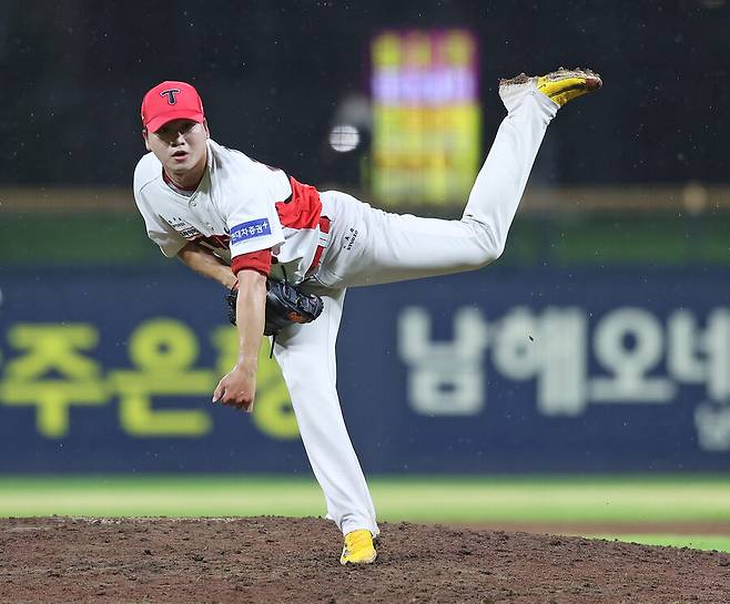 ▲ 미리 귀국해 선발로서 루틴을 다시 밟을 예정인 김기훈 ⓒKIA타이거즈