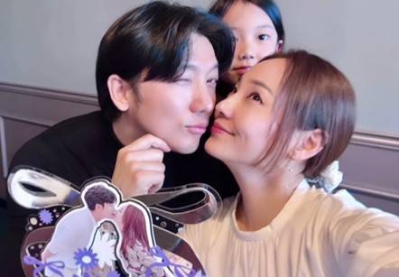 사진=왼쪽부터 기태영, 첫째딸 로희, 유진/유진 소셜미디어 캡처