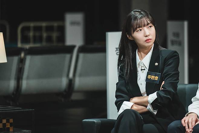 ‘크라임씬 리턴즈’ 주현영 스틸컷. 티빙 제공.