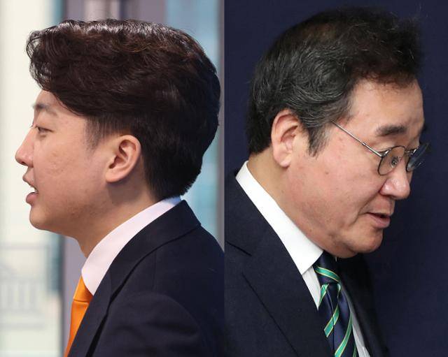 이준석(왼쪽 사진) 개혁신당 대표와 이낙연 새로운미래 공동대표. 뉴스1