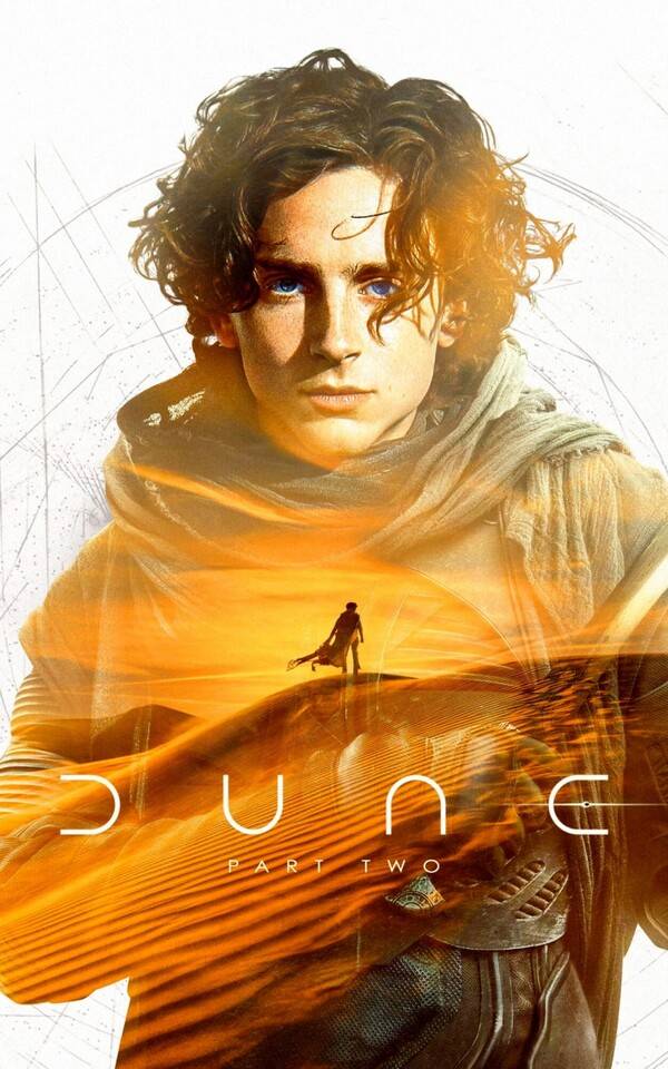 티모시 샬라메(Timothée Chalamet). 사진=듄2 포스터