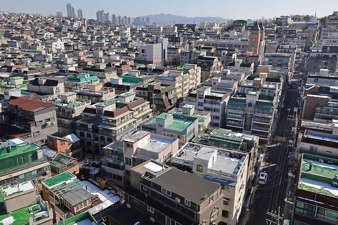 다세대·연립 등 빌라와 다가구주택이 밀집한 모습. /사진=한경DB