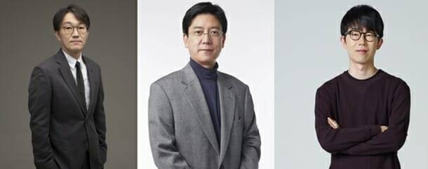 이정헌 넥슨코리아 대표(좌)가 넥슨 본사 대표로 선임됐다. 김정욱(중앙) 강대현(우) 부사장은 넥슨코리아 공동대표로 회사를 이끈다.