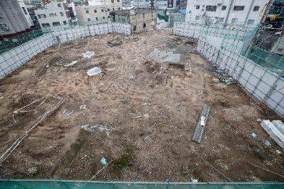 부동산 프로젝트파이낸싱(PF)으로 유동성 위기를 겪고 있는 태영건설이 워크아웃을 신청한 가운데 5일 서울 성동구에 위치한 태영건설의 성수동 개발사업 부지 공사현장이 멈춰 서 있다. 사진=강진형 기자aymsdream@