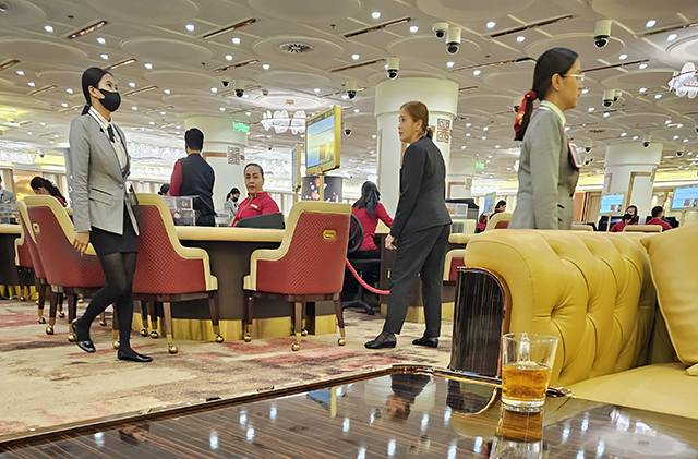 ▲지난 18일 필리핀 마닐라 두윈카지노 2층의 영업장 모습. ⓒ프레시안