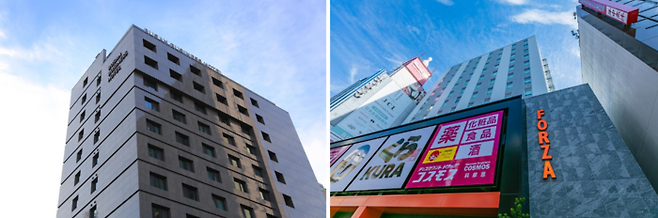 부산 비즈니스호텔, 호텔 포르자 오사카 난바 도톤보리 / 사진=각 호텔