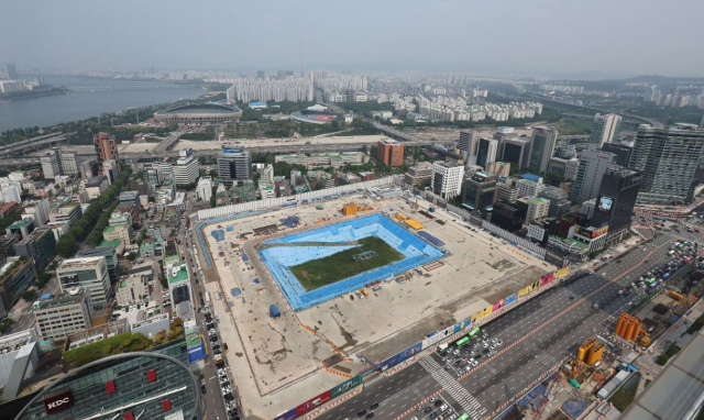 현대차그룹은 서울 삼성동 옛 한전부지에 신사옥인 글로벌비즈니스센터(GBC)를 건설하는 프로젝트를 진행하고 있다. 사진제공=현대차그룹