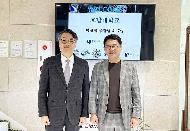 박상철 호남대 총장, 원통형 2차전지 강소기업 ‘동진기업’ 방문