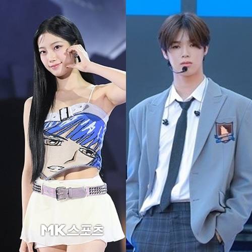 그룹 르세라핌 멤버 카즈하의 열애 상대는 앤팀의 멤버 케이였다. / 사진 = 천정환 기자, 하이브 레이블즈 재팬