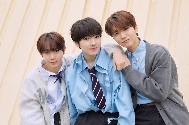 왼쪽부터 NCT 위시 료, 사쿠야, 재희. SM엔터테인먼트 제공