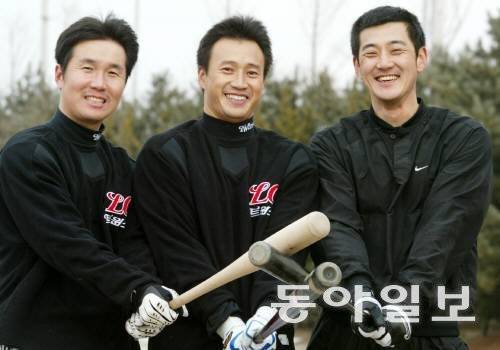 1994년 LG 신바람 야구 주역이었던 류지현(왼쪽) 김재현(가운데) 서용빈. 동아일보 DB