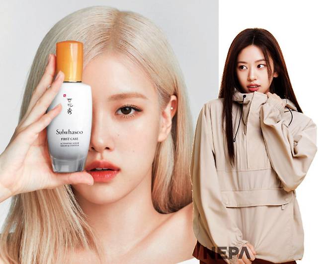 MZ 고객 유입을 위해 아모레퍼시픽 설화수는 블랙핑크 로제를, 네파는 아이브 안유진을 모델로 기용했다.