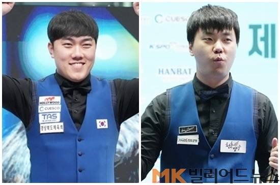 한동안 정체됐던 한국3쿠션이 강원도 양구대회를 기점으로 반전을 꾀하고 있다. (왼쪽부터) 제12회 아시아캐롬선수권 우승 김준태, 국토정중앙배 우승 김행직. (사진=MK빌리어드뉴스DB)
