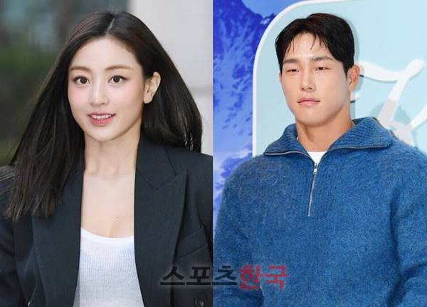 트와이스 지효, 윤성빈. ⓒ이혜영 기자 lhy@hankooki.com