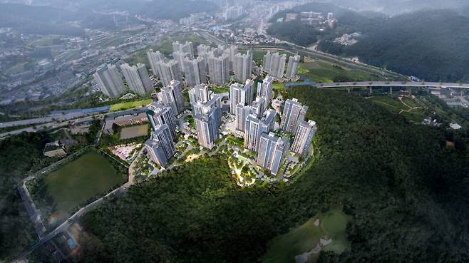 용인 푸르지오 원클러스터 조감도. /대우건설 제공