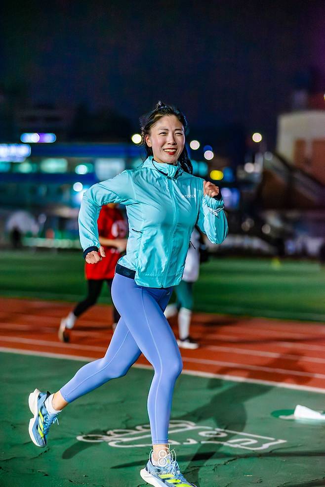 2024 서울하프마라톤에 출전하는 최영주씨의 훈련 모습. /강범준 제공