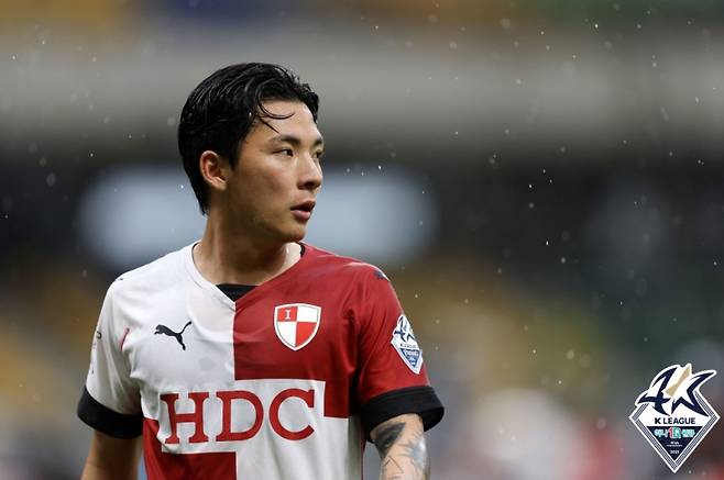 사진은 지난 2023시즌 부산에 임대돼 활약한 임민혁의 모습. 사진=프로축구연맹
