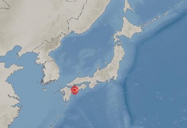 일본 지진 발생 지점. 기상청 제공