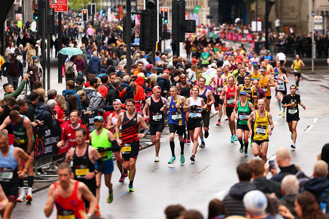 2023년 4월23일 열린 런던 마라톤 장면. 게티이미지