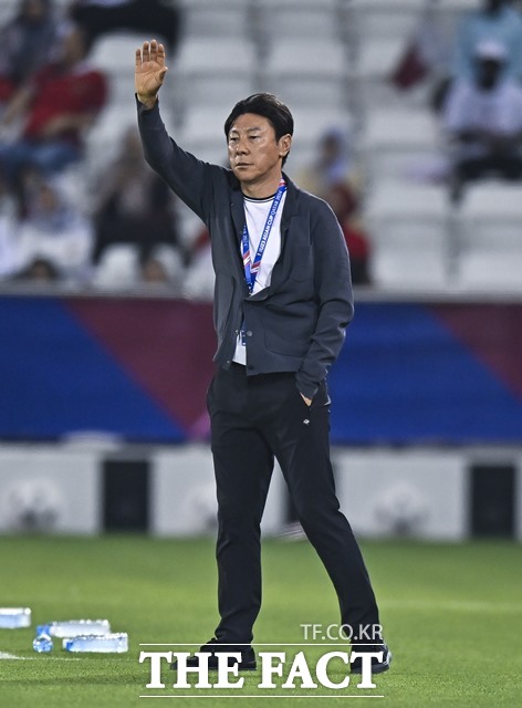 신태용 감독이 이끄는 인도네시아가 18일 호주와 2024 카타르 AFC U23 아시안컵 A조 2차전에서 1-0으로 승리하며 8강 진출 가능성을 높였다./도하=신화.뉴시스