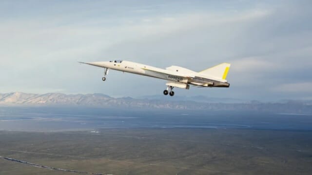 XB-1 초음속 항공기는 지난 달 첫 번째 시험비행을 마쳤다. (출처=붐 슈퍼소닉)