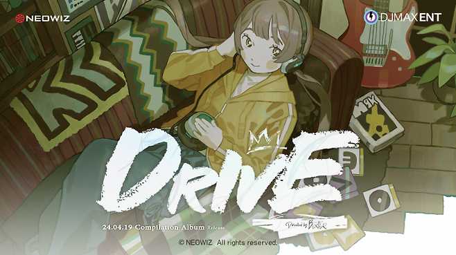 19일 네오위즈는 디제이맥스 엔터테인먼트가 첫 번째 컴필레이션 앨범 ‘드라이브(DRIVE)'를 발매했다고 밝혔다. 네오위즈