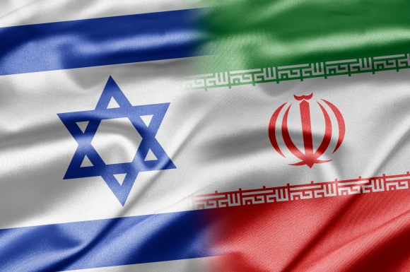 이스라엘과 이란 국기 자료사진. 123rf.com