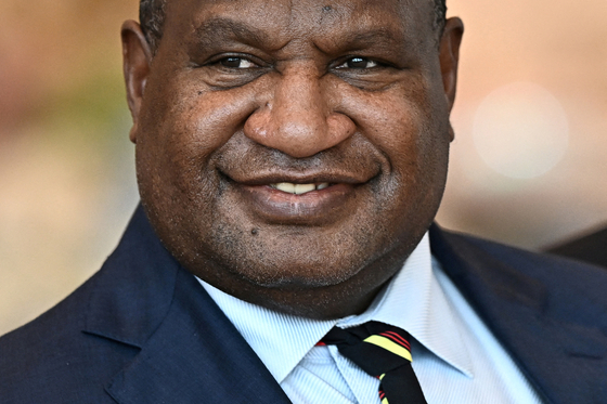 제임스 마라페 파푸아뉴기니 총리. 〈사진=로이터 연합뉴스〉