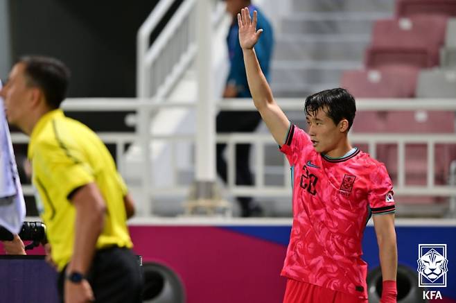 AFC U-23 아시안컵에 참가한 이태석. 사진=KFA