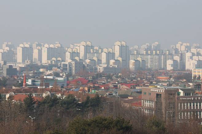지난 2월 1일 경기도 고양시 일산 일대의 모습. (사진=연합뉴스)