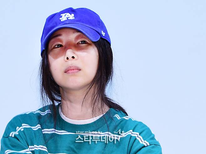 25일 하이브 반박 기자회견을 연 민희진 어도어 대표. 강영국 기자