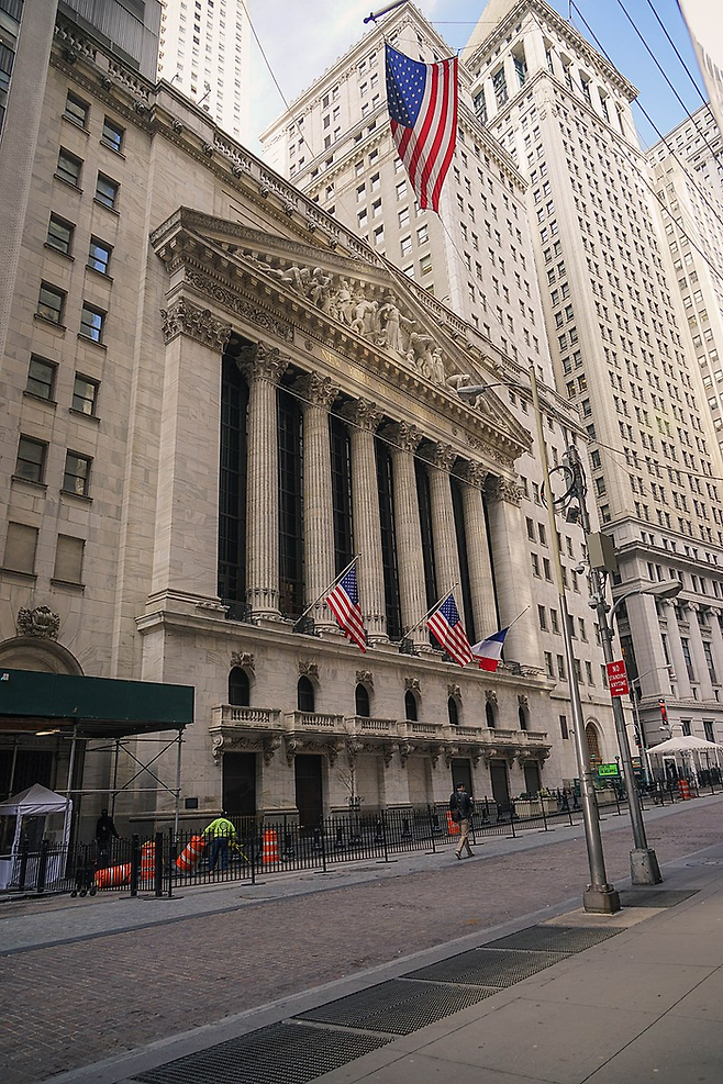 미국 뉴욕증권거래소(NYSE) 전경. 위키피디아 제공