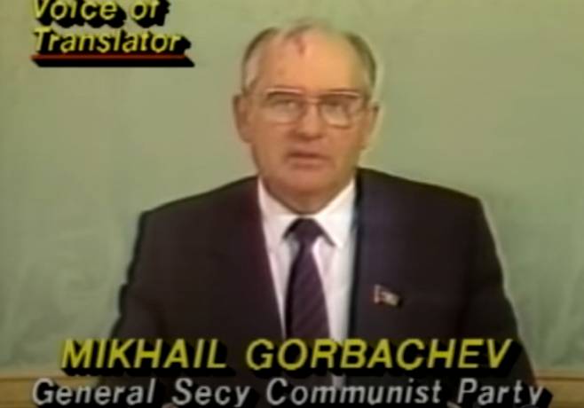 사고 19일 만에 미하일 고르바초프 당시 소련 공산당 중앙위원회 서기장이 사고 사실을 시인했다./사진=abc news 캡쳐