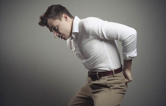 항문 가려움|출처: 미드저니