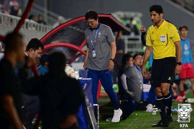 황선홍 감독은 U-23 아시안컵에서 2회 연속 8강에 머물렀다. 사진=대한축구협회 제공