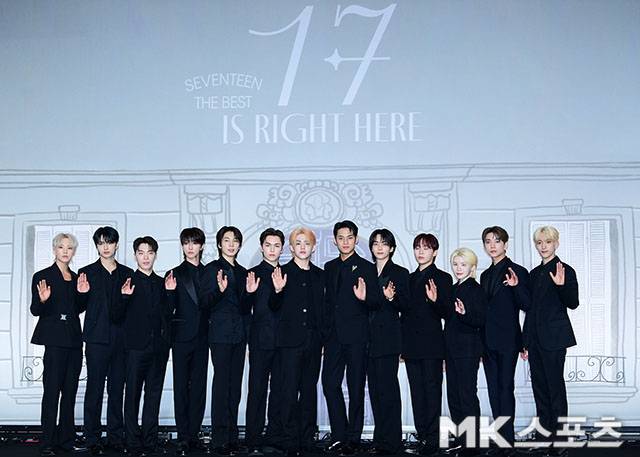 29일 오후 그룹 세븐틴의 베스트 앨범 ‘17 IS RIGHT HERE’ 발매 기념 글로벌 기자간담회가 열렸다. 사진=김영구 기자