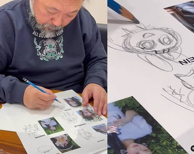 무라카미 다카시. 사진|민희진SNS