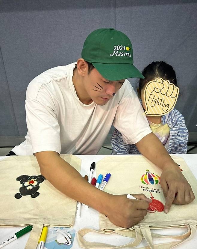 배우 정석원과 딸. 사진 | 백지영 채널